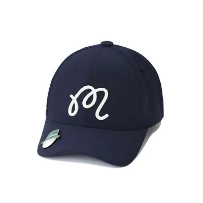 Malbon Golf M Logo Cap Hat Navy Color Dark Blue With Marker Mr. Bucket New • $119.99