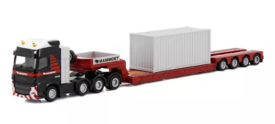 Mammoet - Volvo FH4 Global XL 8x4 W/4-Axle Lowboy + Container 1/87 HO Diecast MB • $39