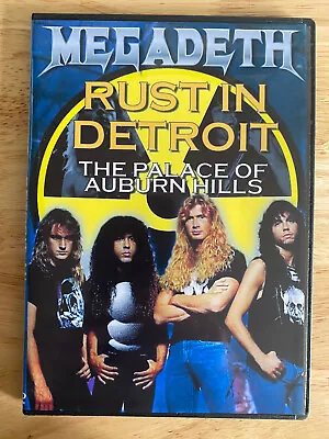 Megadeth - Rust In Detroit 1990 DVD Live Dave Mustaine Chris Poland • $12.97