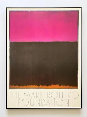 Mark Rothko Rare 1981 1st Edt Lithograph Print Framed  Xl Poster  Untitled  1953 • $7400