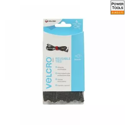 Velcro VELCRO Brand ONE-WRAP Reusable Ties (6) 12mm X 20cm Black • £2.99
