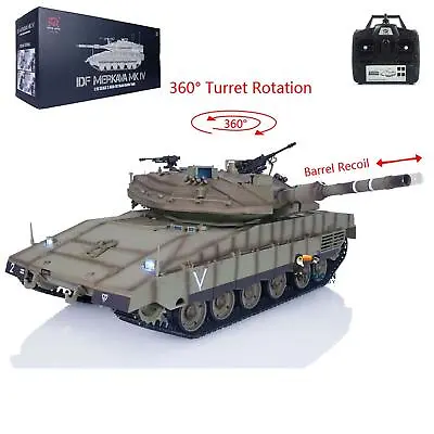 Heng Long 1/16 RC Battle Tank IDF Merkava MK IV 3958 Turret 360° Rotating Model • $678.24