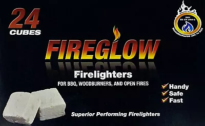 FIRELIGHTERS BULK Fire Glow Lighters High Fuel Logs BBQ Camping Smokeless  • £4.99