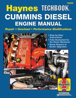 Dodge Cummins Diesel Engine Shop Repair Service Manual Haynes Chilton Book • $33.87