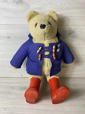 Vintage Paddington Style Teddy Bear Great Lrg • £29.95