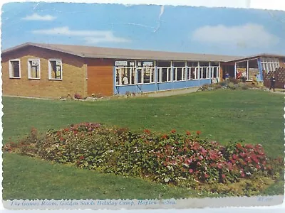 Vintage Postcard The Games Room Golden Sands Holiday Camp Hopton On Sea 1960s • £12.75