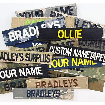 Name Tapes Military Nametapes Custom Name Patches Embroidered Name Tags • $9.95