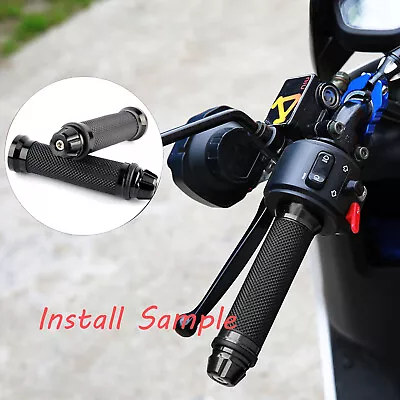 Motorcycle Throttle 7/8   Hand Grips Fit For Yamaha YZF-R1 R6 Sports Handle Bar • $13.14