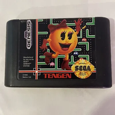 Ms. Pac-Man (Sega Genesis 1991) Tested Working Authentic • $9.99