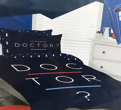 £23.79 • Buy DR WHO Quilt Duvet Cover Set Doctor Who Bedding Cotton Polyester QUEEN Size