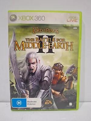 The Lord Of The Rings Battle For Middle Earth II 2 + Manual - Xbox 360 Game PAL • $29.50