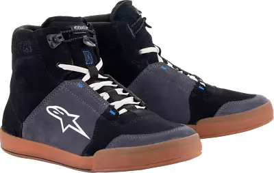 Alpinestars Chrome Shoes Black/Asphalt/Gum Blue US 10 • $179.95