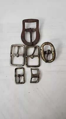 Lot Of 6 Old Belt Buckles • $12