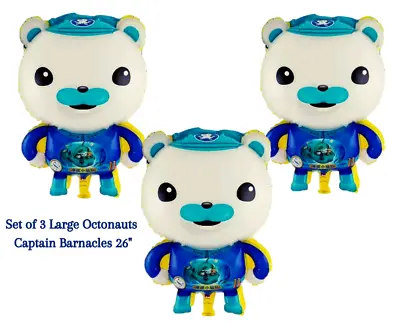 Octonauts Foil Balloon Captain Barnacles 26 Inch Birthday Party Supplies X 3Pcs • £8.90