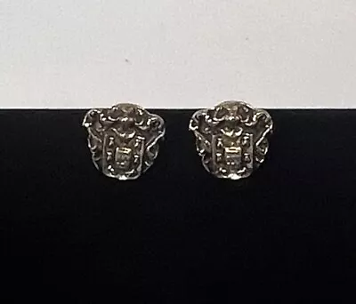 Vintage Signed Windsor Cufflinks 1949 Shield Gold Tone Coat Of Arms PAT.2472958 • $14.99