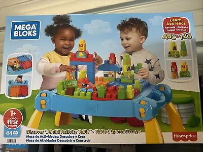 Mega Bloks HDN86 First Builders Discover 'N Build Activity Table 41 Pieces • $25