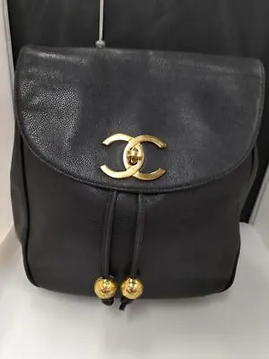 CHANEL Vintage Women's Backpack Caviar Skin COCO 240206N • $3124.80