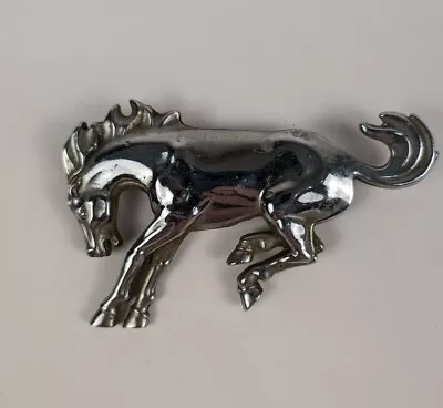 Vintage Ford Mustang/ Bronco Chrome Horse Emblem Kbc 800410 Eotb-16c 144-aa • $24.99