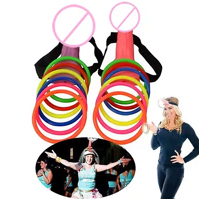 2pc Bachelorette Party Ring Toss Toy Set Game Party Girl Night Novelty Toys ✨ • $22.56