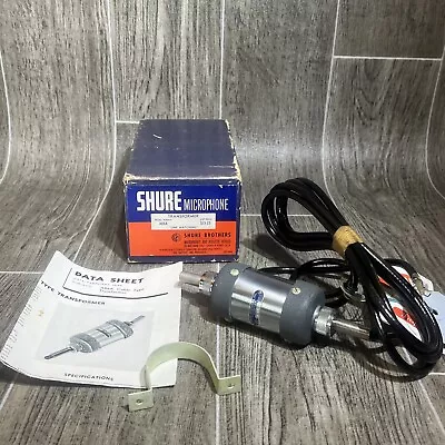 Vintage 1950's Shure Model A86A Microphone In-line Transformer In Box • $59