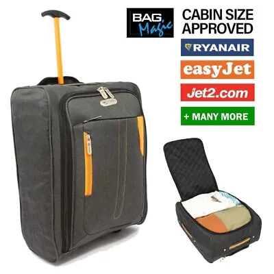 IN Travel Soft Sided Cabin Approved Hand Luggage Suitcase Extendable Handle Bags • £14.95