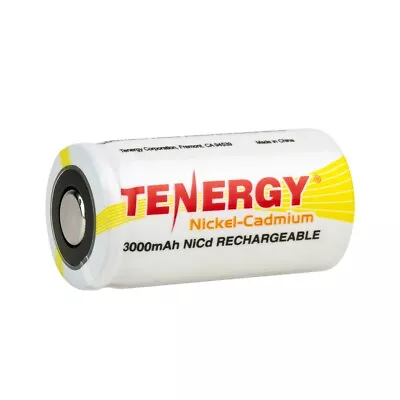 Tenergy C Size 1.2V 3000mAh High Capacity NiCd Rechargeable Battery Flat Top • $3.99