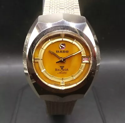 RADO 'BALBOA V ASTER' Swiss Automatic Mens Gold Plated Watch C.1960/70s RARE! • £249.99