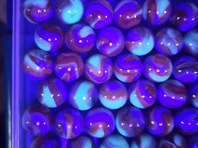 10  Uv  Reactive Marbles 5/8  .fantastic Multicolor Glow. Lot C $9.99  • $9.99