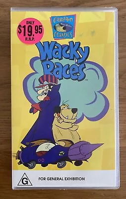 WACKY RACES VHS 10 Episodes Cartoon Classics Hanna-Barbera Video 1996 TESTED • $26.50