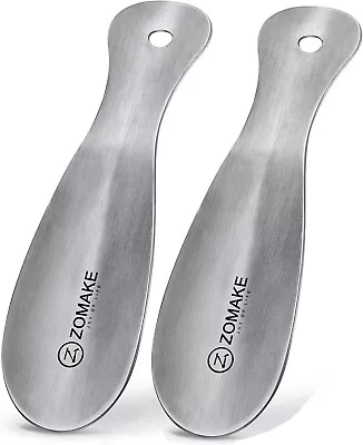 2 PACK Metal Shoe Horn Small Shoehorn 7.5 Inch Travel Shoe Horns For Seniors Men • $9.92