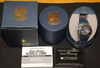 Citizen Skyhawk Blue Angels Eco-Drive C650-T000959  Watch Stainless St. W Boxes • $229