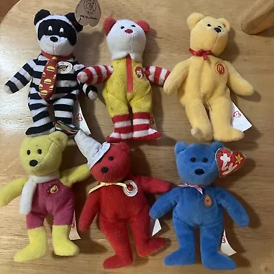 McDonald’s Mini Beanie Baby Bears-lot Of 6 • $9.99