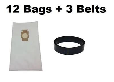 $23.03 • Buy (12) Cloth Hepa Vacuum Bags For Kirby F Style Sentria I & II G10D + (3) Belts