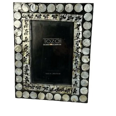 Tozai Home Picture Frame 4 X 6 In  Photo Mosaic Photo Frame Mother Of Pearl • $59.99