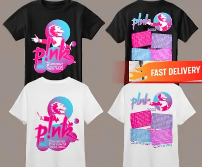 P!nk Pink Summer Carnival 2023 2024 Tour T-Shirt Pink Concert Gift Fans S-3xl • $12.99