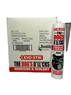 6x Evo-Stik The Dog's B*Ll*Cks Adhesive & Sealant Grey Interior & Exterior • $48.39