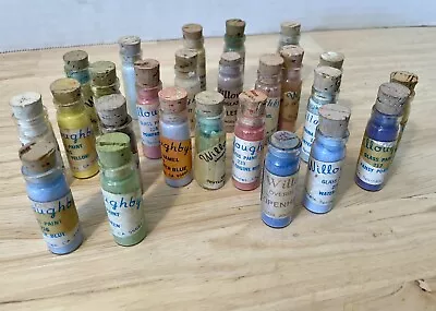 Lot Of 25 -VTG Glass Vials Porcelain Ceramic China Powder Paint WILLOUGHBY’s #Y • $59.99