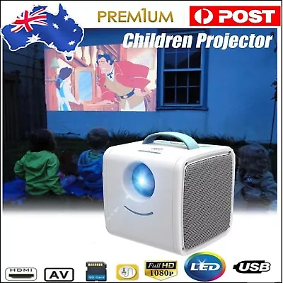 $69.99 • Buy HD 1080P Portable Home Cinema Projector Mini LED Movie Video Theater Multimedia