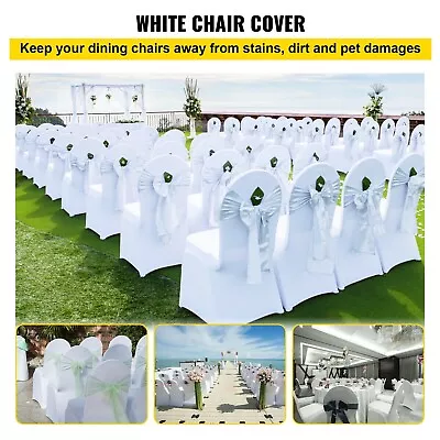 £2.29 • Buy 50/100 Chair Covers Spandex Stretch Wedding Banquet Anniversary Party Event Deco