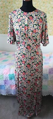 £18 • Buy Topshop Floral Maxi Dress 1970s Style UK 12 Worn Once