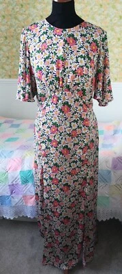 £18 • Buy Topshop Floral Maxi Dress 1970s Style UK 12 Worn Once