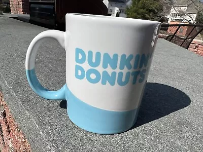 $19.99 • Buy Dunkin' Donuts 2017 Light Blue White Wave 16 Oz Coffee Cup Mug Ceramic 