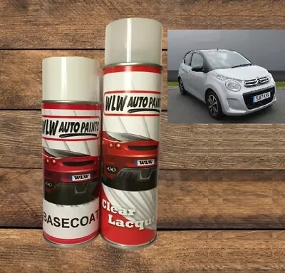 For Citroen Gallium Silver Ktb 2k Solvent Basecoat Mixed Aerosol Spray Paint • £11.99