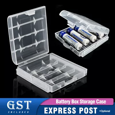 4pcs Battery Storage Case Portable Plastic Hard Box Organiser AA And AAA Holder • $5.50