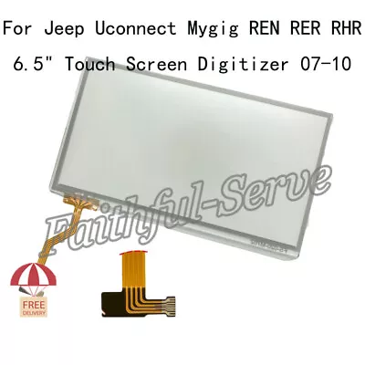 6.5'' Touch Screen Glass Digitizer Fit 2007-2010 Jeep Uconnect Mygig REN RER RHR • $19.14