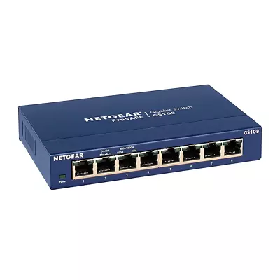 - 8-Port Gigabit Ethernet Unmanaged Switch (GS108) • $69.39