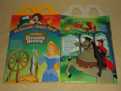 Vintage McDonald's Walt Disney's SLEEPING BEAUTY Happy Meal Toy Box 1997 Unused • $7.95