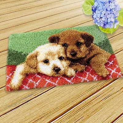 $25.15 • Buy Square Carpet Latch Hook Kits - Animal Pattern Latch Hooking Rug Kits 50x30cm