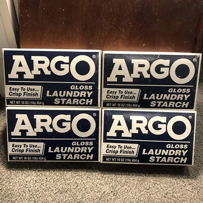 £87.64 • Buy X4 Argo Gloss Laundry Starch, BLUE, 16oz - Box DMG, Read Description