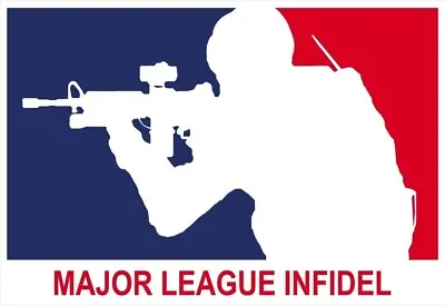 Major League Infidel Self-Adhesive Vinyl Decal • $4.95